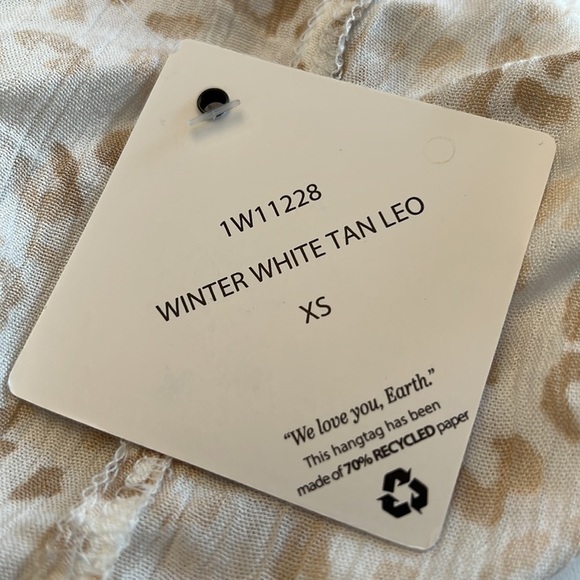 Hippie Rose Halter Cross Front Cami NWT Leopard print size extra small - Picture 10 of 10